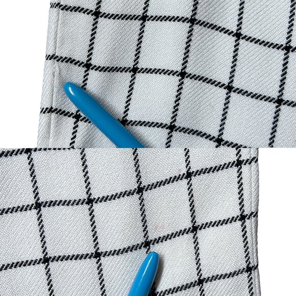 60s 70s vintage Jack Winter cigarette pants checkered pattern high rise crop. - Picture 7 of 8